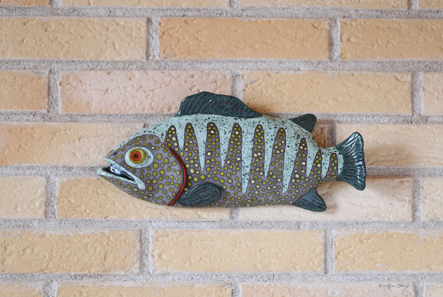 Ceramic Fish Wall Decor, Handmade Art, Fisherman Gift, Home Decor, MADE TO ORDER