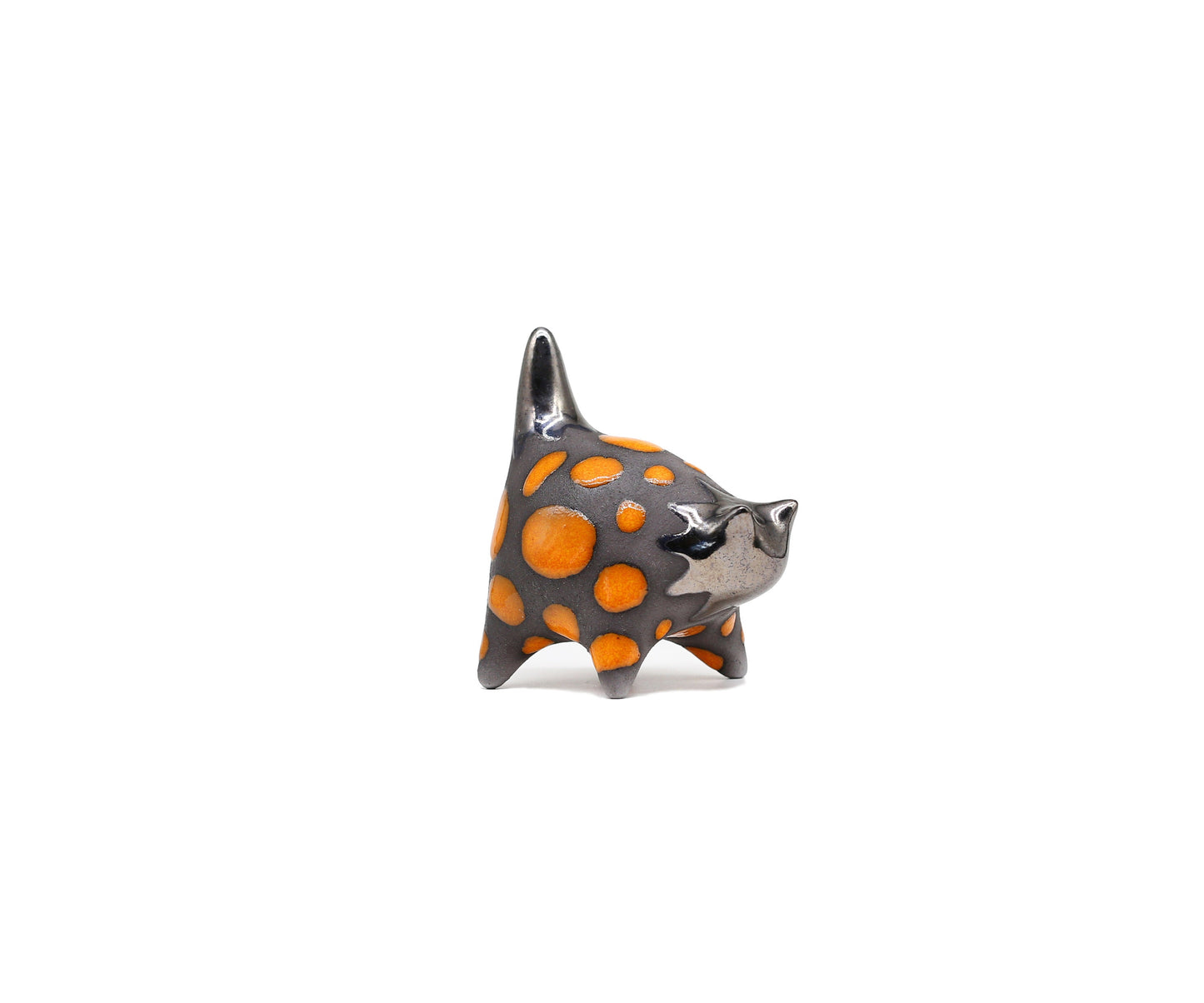 Handmade Miniature Ceramic Cat Figurine