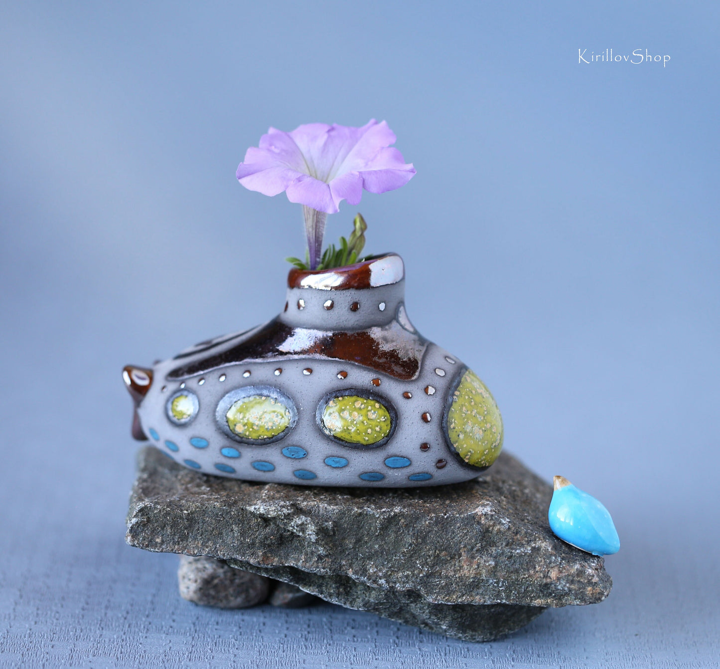 Handmade Mini Ceramic Vase – Dried Flower Decor