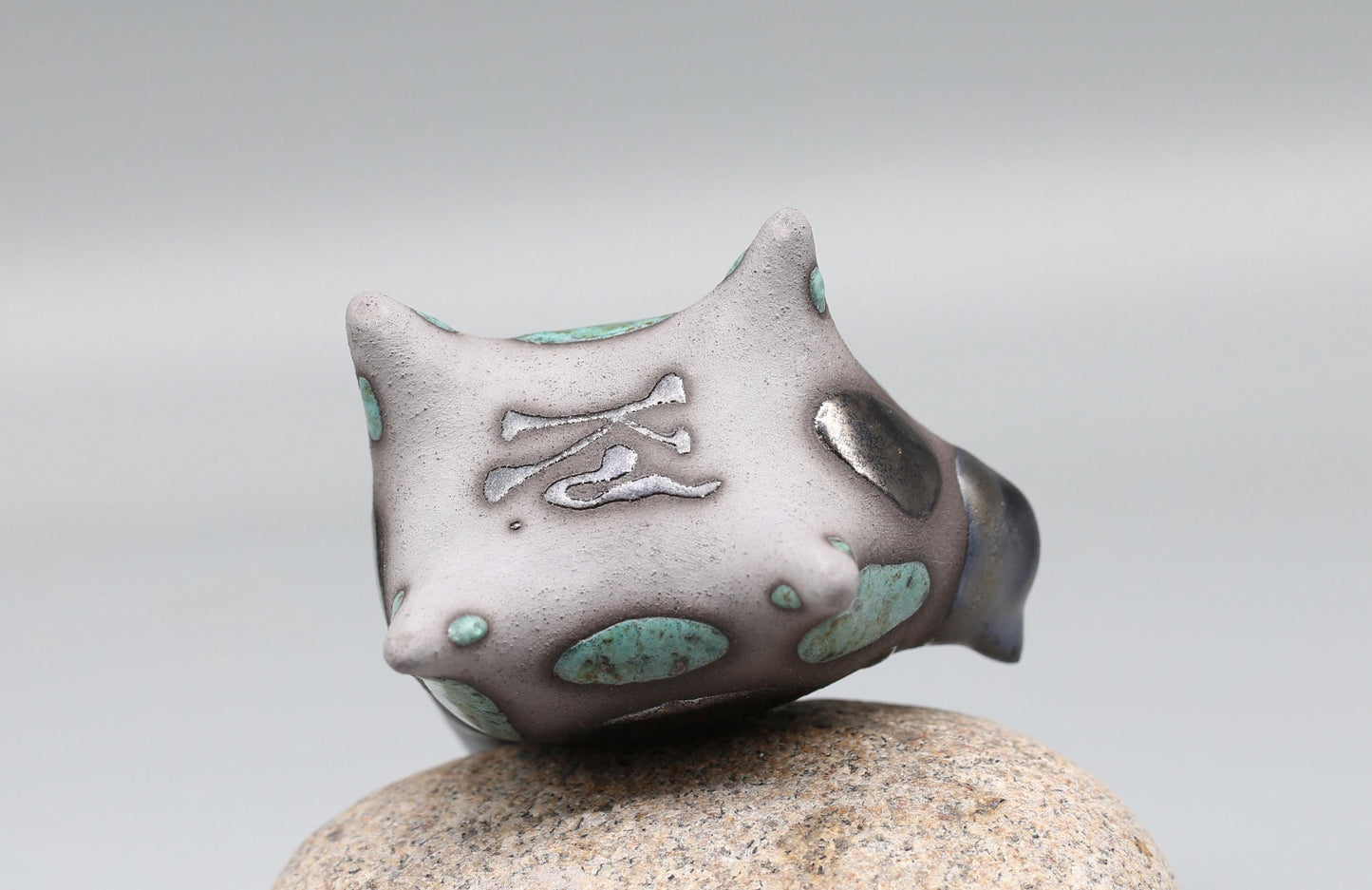 Handmade Ceramic Kitten Figurine