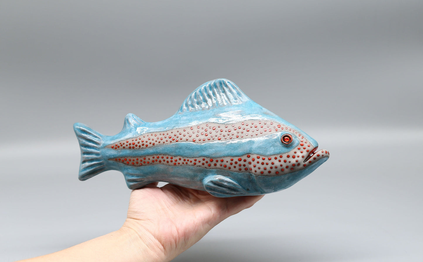 Ceramic fish wall decor, Handmade, Fisherman gift, Home decor, Clay Art, MADE TO ORDER