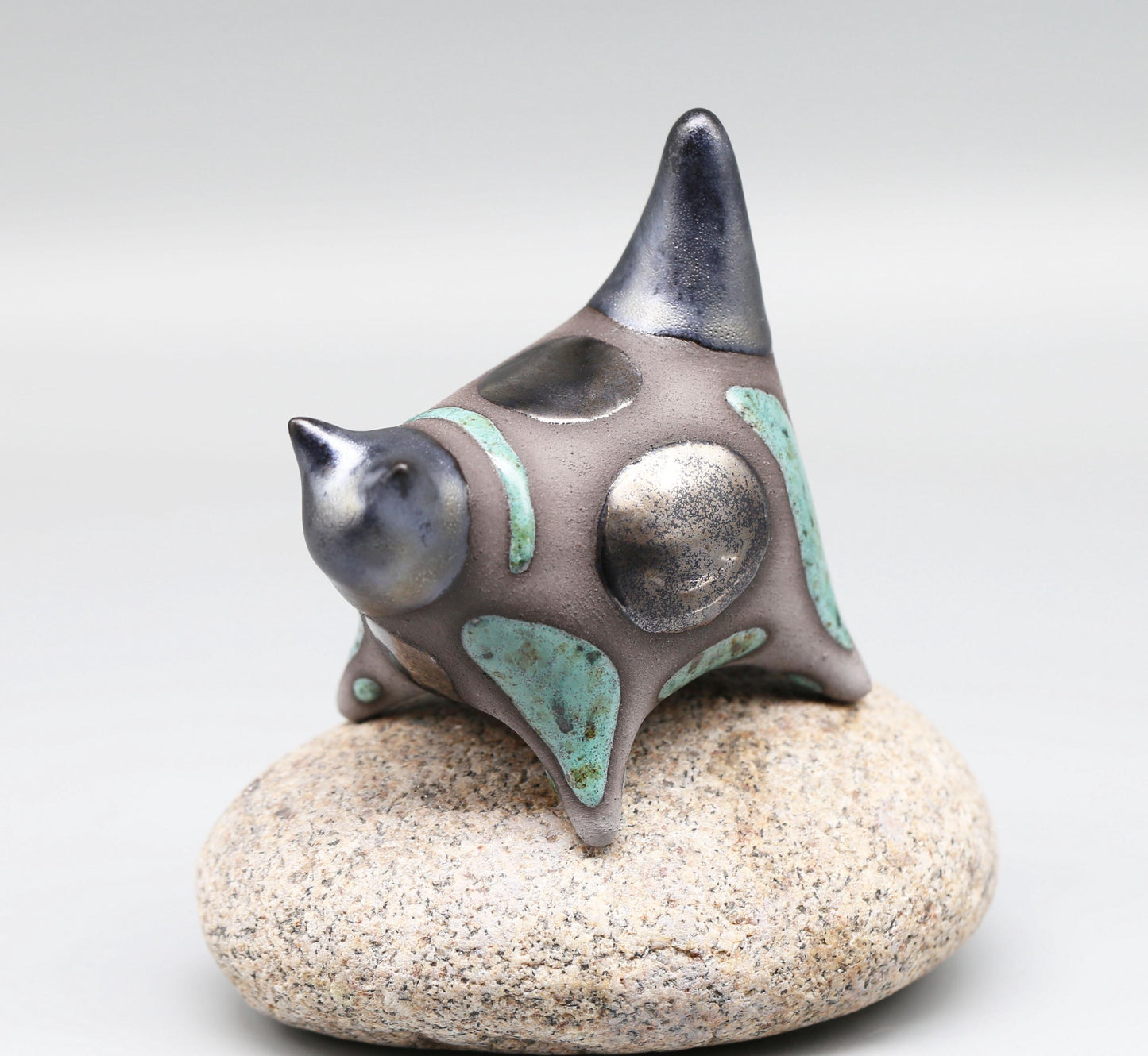 Handmade Ceramic Kitten Figurine