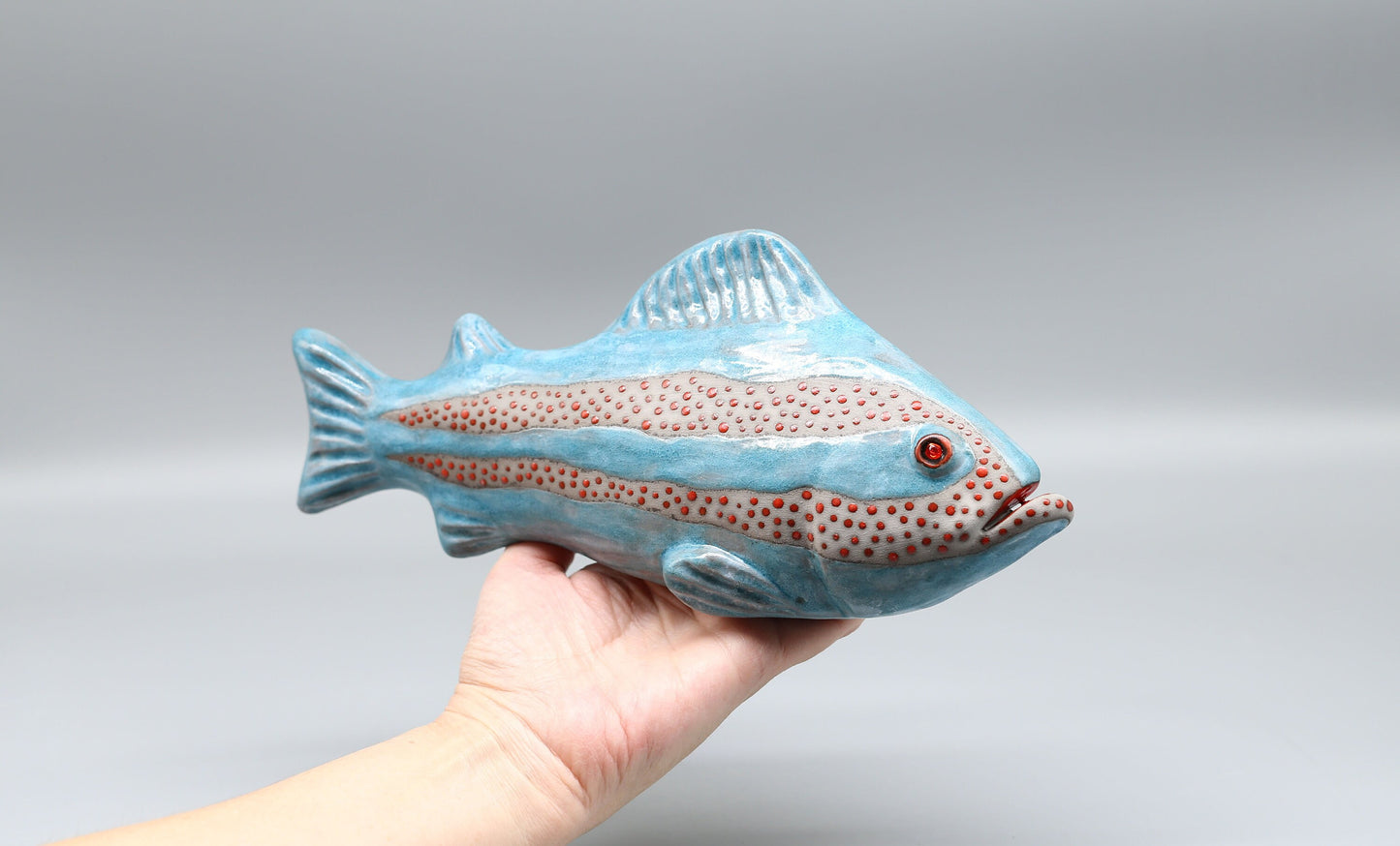 Ceramic fish wall decor, Handmade, Fisherman gift, Home decor, Clay Art, MADE TO ORDER