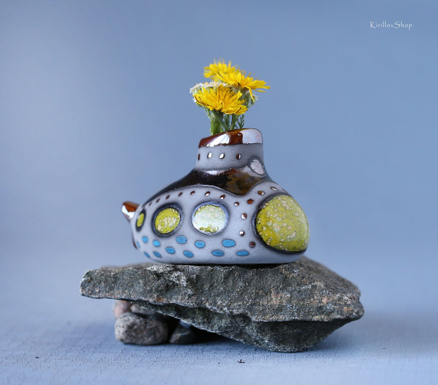 Handmade Mini Ceramic Vase – Dried Flower Decor