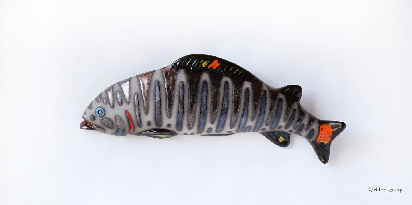 Fish Wall Decoration, Handmade Ceramic Art, Fisherman Gift, Sea Decor, 3d Wall Art, Unique Original Artwork - MADE TO ORDER