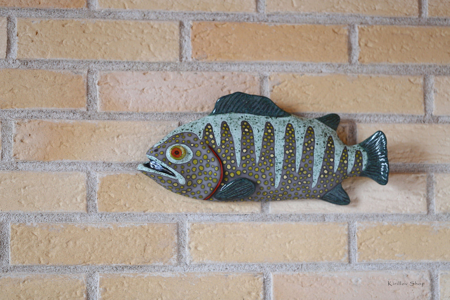 Ceramic Fish Wall Decor, Handmade Art, Fisherman Gift, Home Decor, MADE TO ORDER