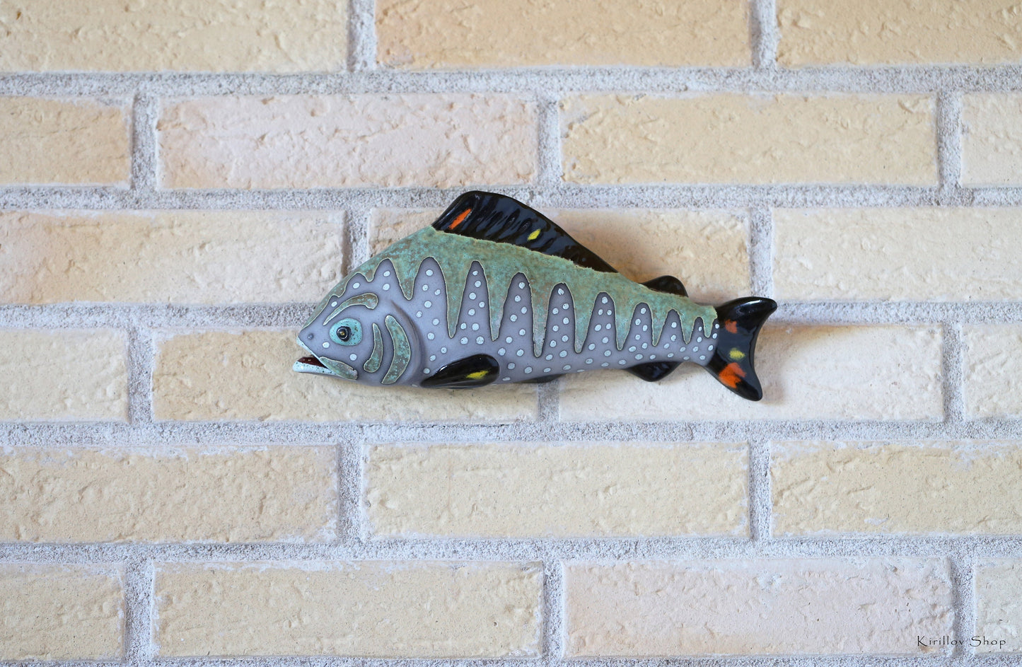 Ceramic Fish Wall Decor, Handmade Art, Fisherman Gift, Home Decor, MADE TO ORDER