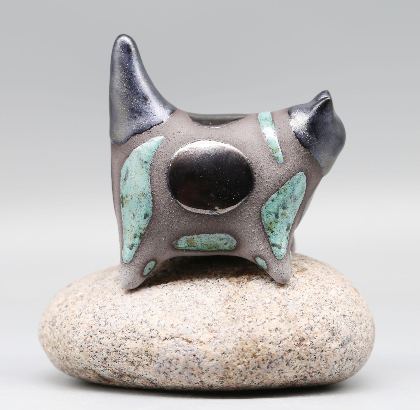 Handmade Ceramic Kitten Figurine
