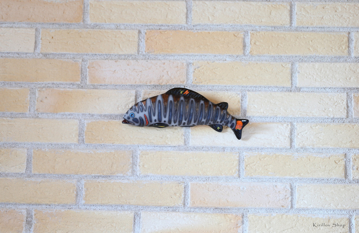 Fish Wall Decoration, Handmade Ceramic Art, Fisherman Gift, Sea Decor, 3d Wall Art, Unique Original Artwork - MADE TO ORDER