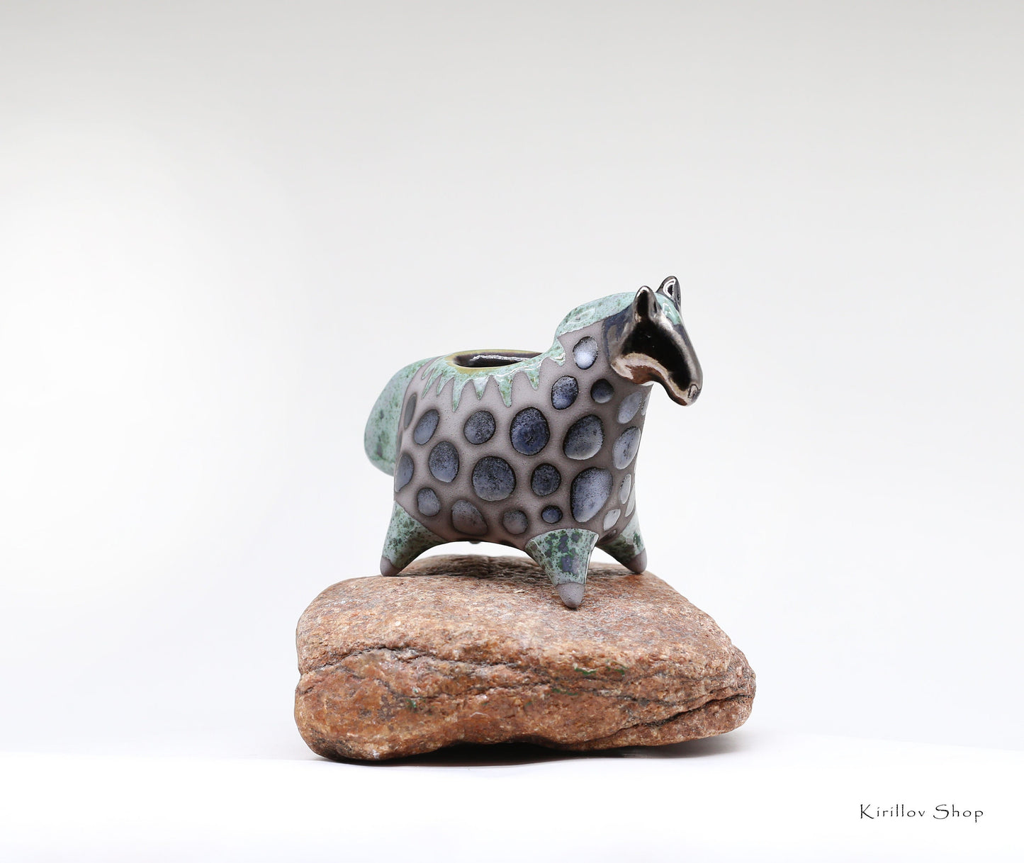 Horse - Ceramic Planter for Small Plants, Small Cactus Planter, Handmade, MADE TO ORDER