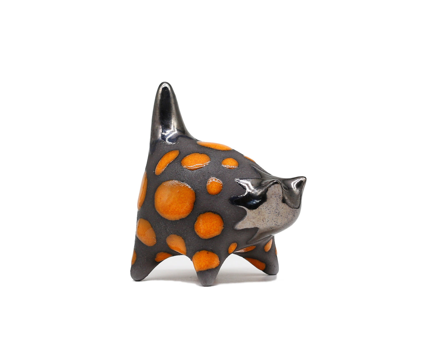 Handmade Miniature Ceramic Cat Figurine