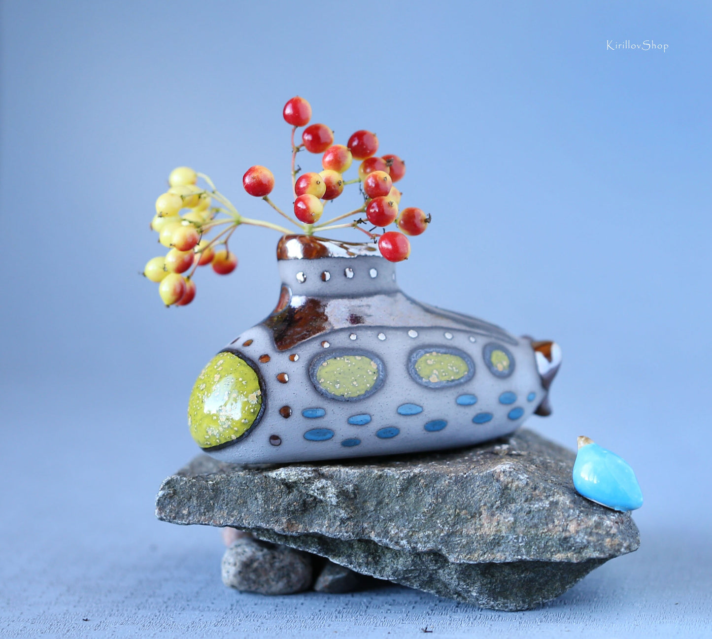 Handmade Mini Ceramic Vase – Dried Flower Decor