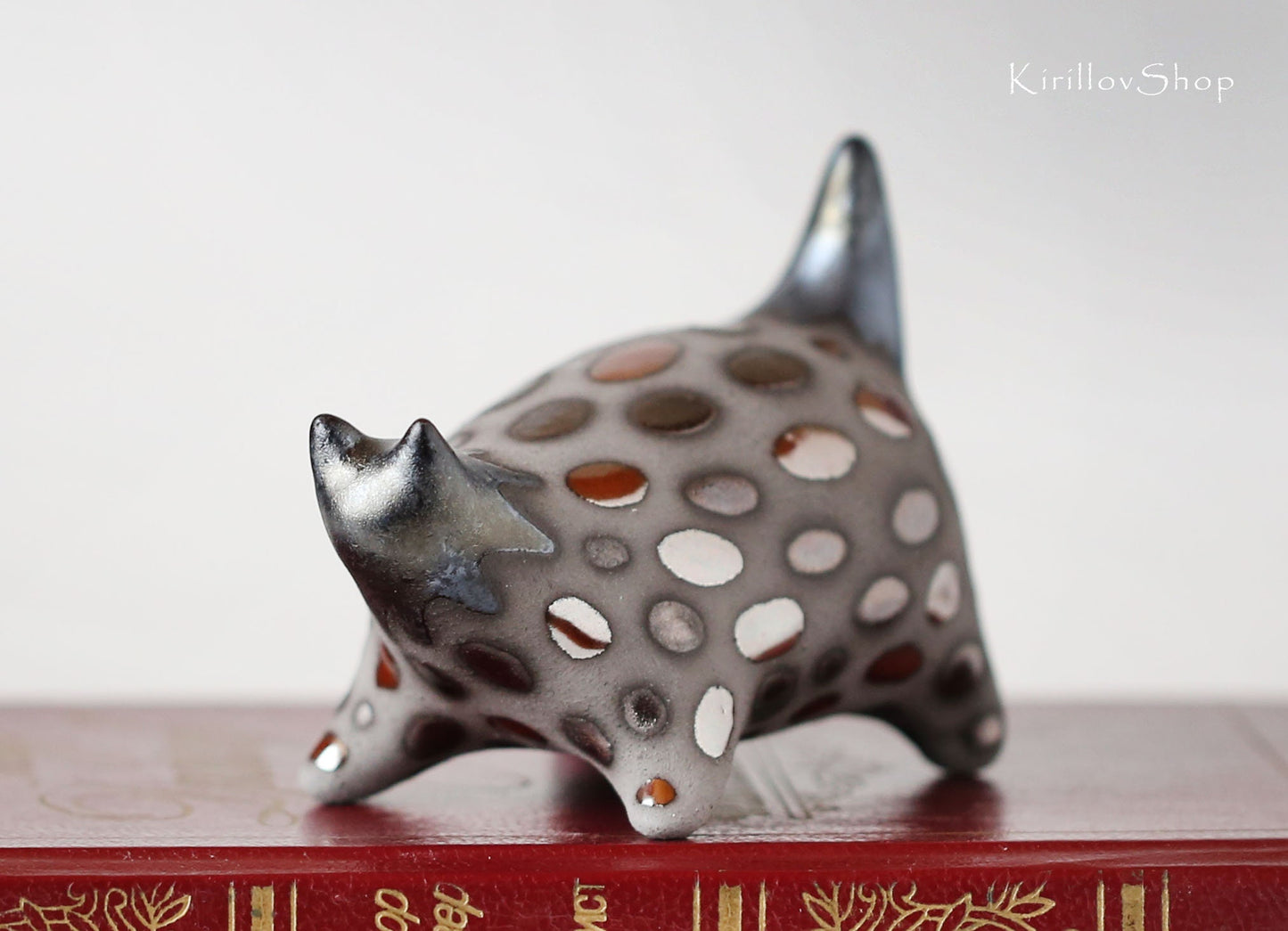 Cat Sculpture Small Ceramic Figurine Handmade  Table Decoration Unique Gift MADE TO ORDER