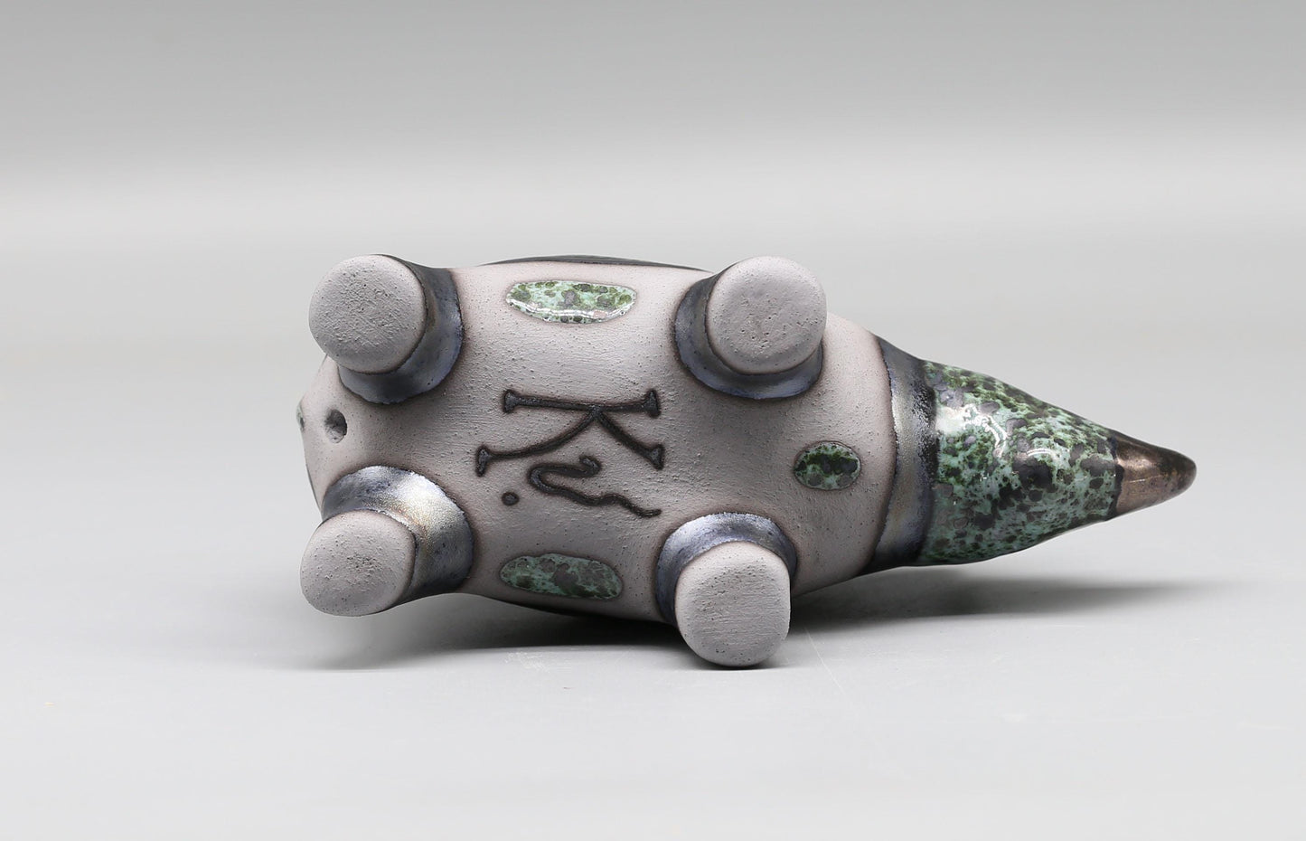 Ceramic sculpture Rhinoceros, small animal  rhino statuette, handmade Art, rhino figurine, table decoration, MADE TO ORDER.