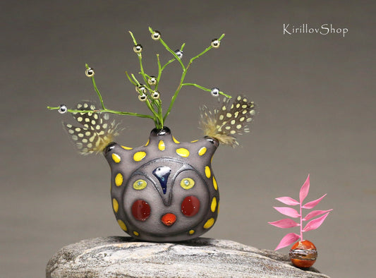 Handmade Small Ceramic Vase – Dry Flower Decor