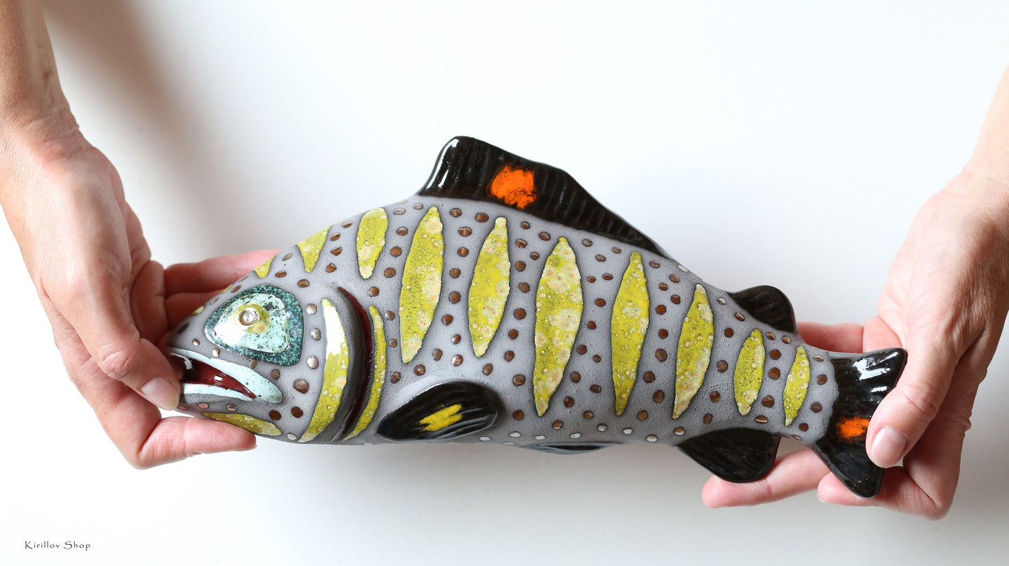 Handmade Ceramic Fish Sculpture – Made to Order