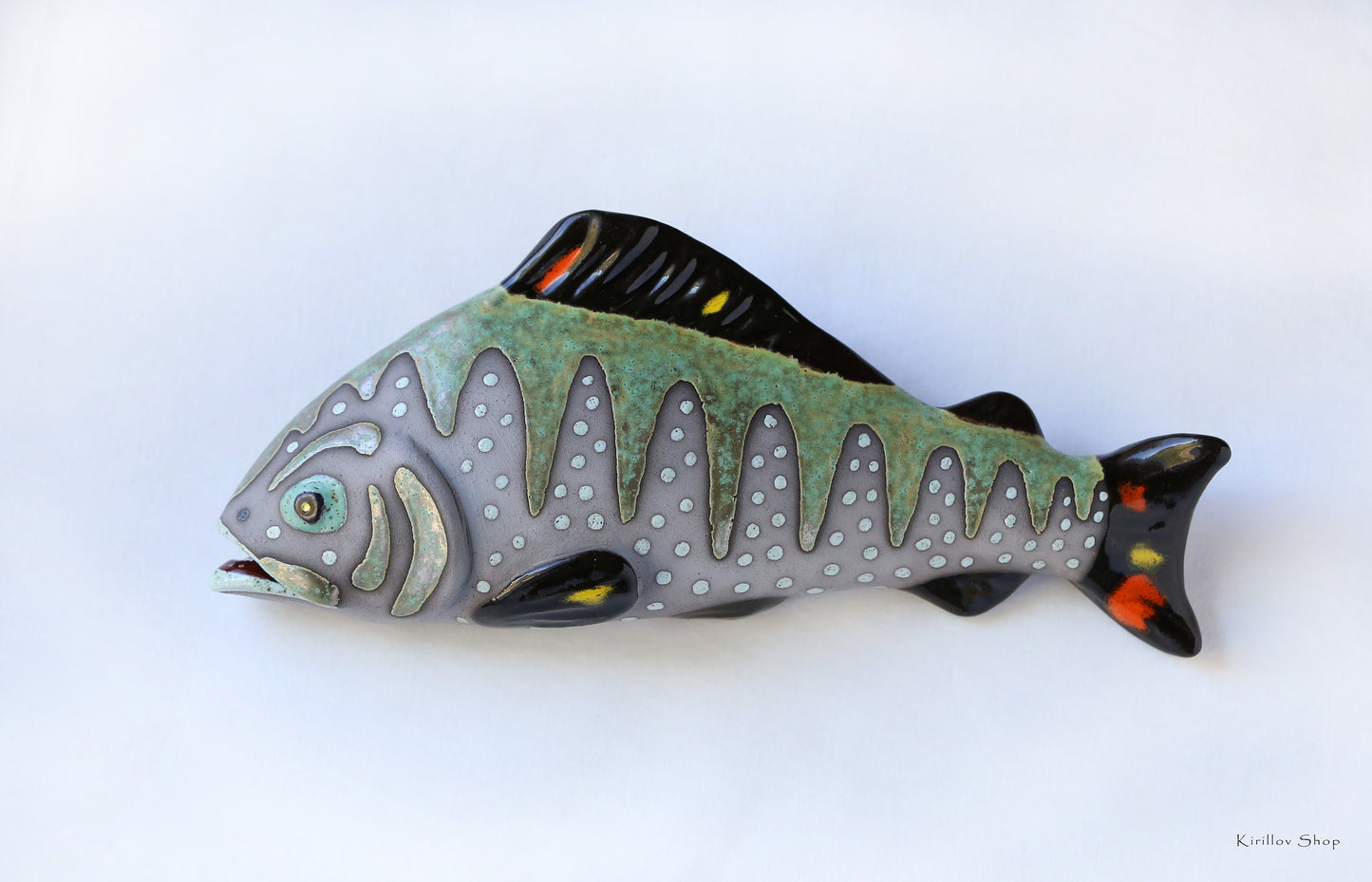 Ceramic Fish Wall Decor, Handmade Art, Fisherman Gift, Home Decor, MADE TO ORDER