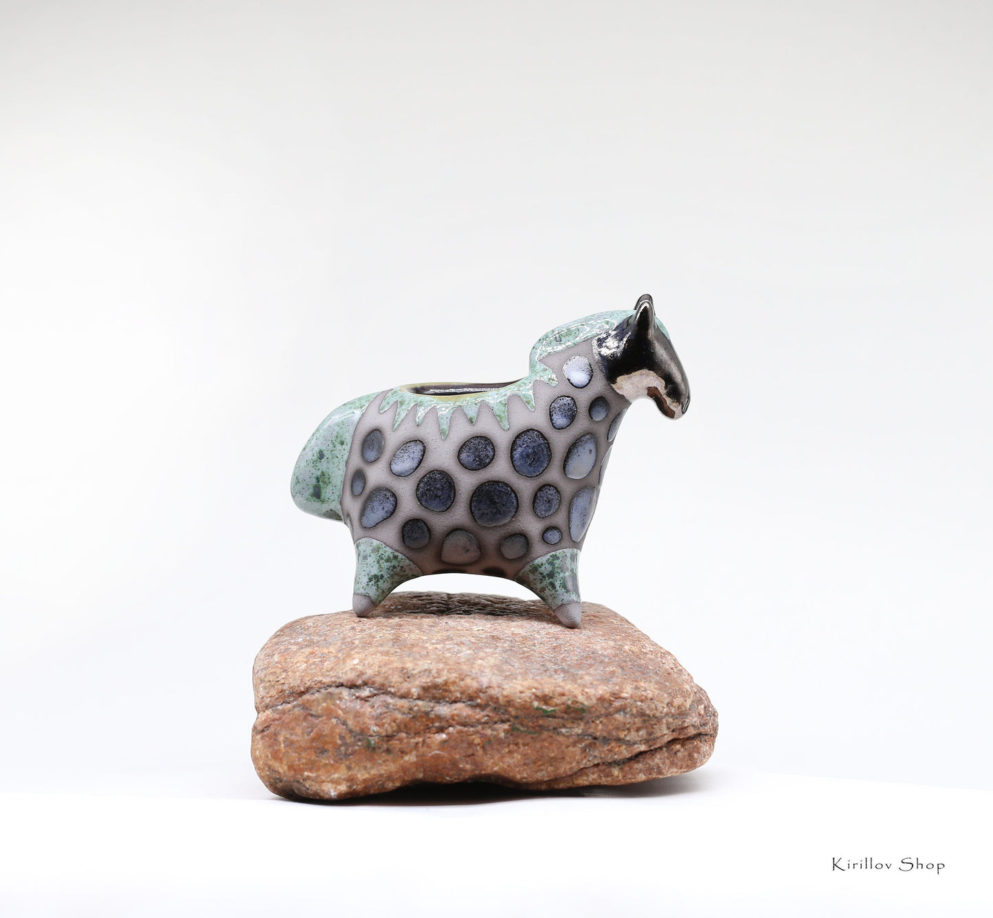 Horse - Ceramic Planter for Small Plants, Small Cactus Planter, Handmade, MADE TO ORDER