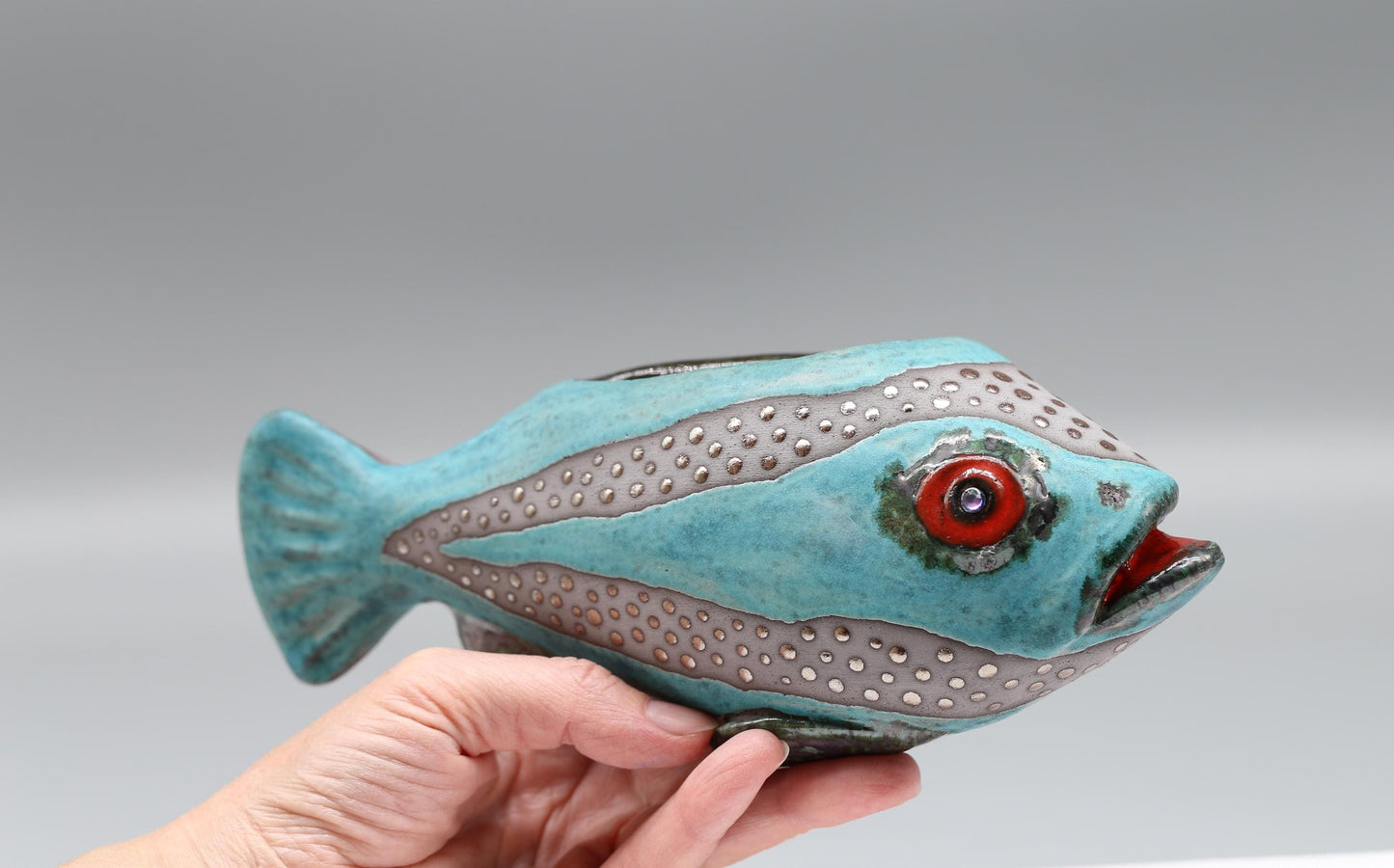 Ceramic Wall Flower Vase Fish Wall Decoration Handmade Fish Wall Hanging Home Decor, MADE TO ORDER