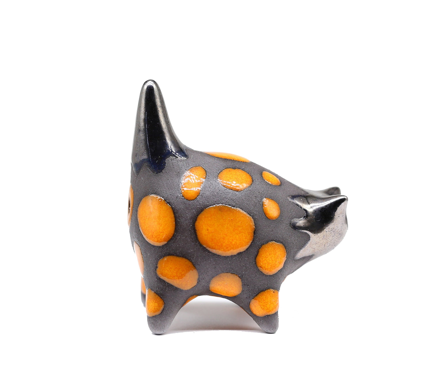 Handmade Miniature Ceramic Cat Figurine