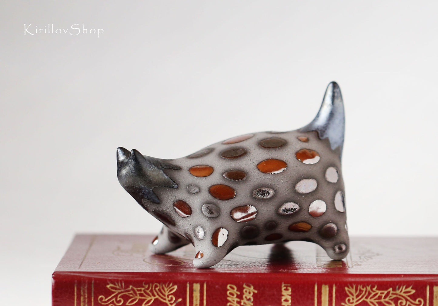 Cat Sculpture Small Ceramic Figurine Handmade  Table Decoration Unique Gift MADE TO ORDER