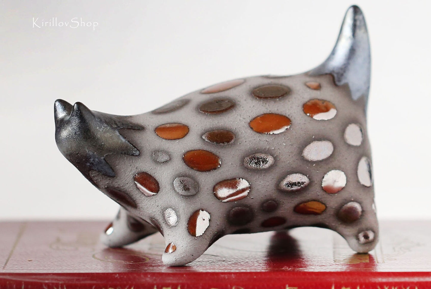 Cat Sculpture Small Ceramic Figurine Handmade  Table Decoration Unique Gift MADE TO ORDER