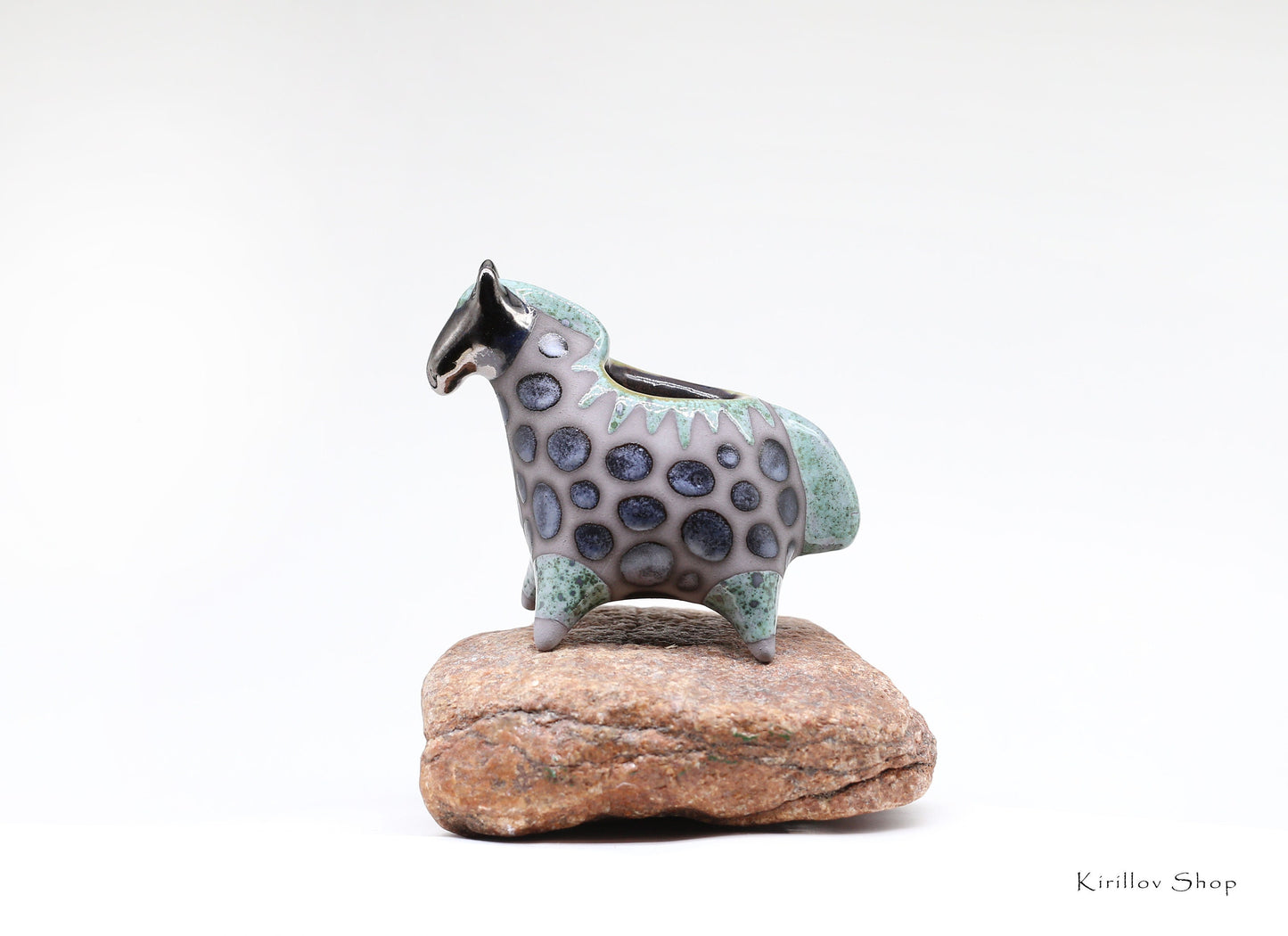 Horse - Ceramic Planter for Small Plants, Small Cactus Planter, Handmade, MADE TO ORDER