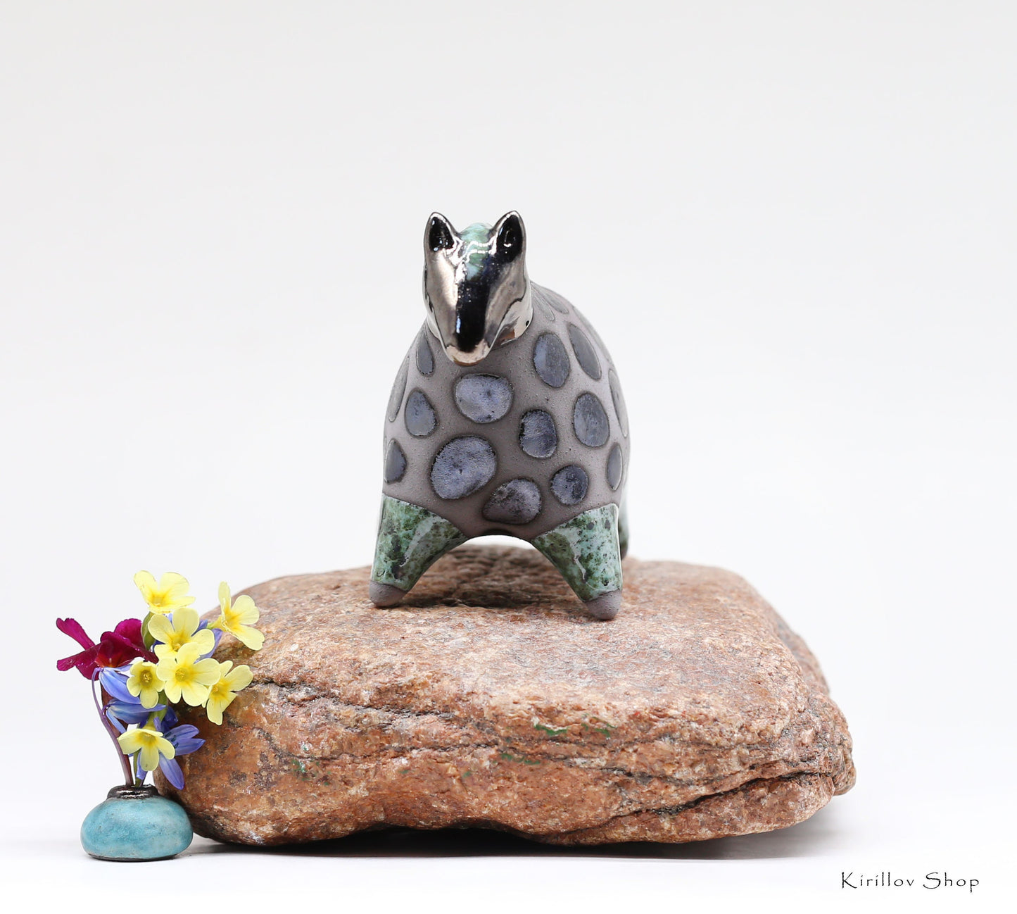 Ceramic Horse figurine Handmade sculpture Black horse Gift for Horse Lover Decorative figurines Animal statue Artisan ceramic MADE TO ORDER