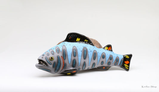 Custom Clay Fish Sculpture – Handmade and Unique