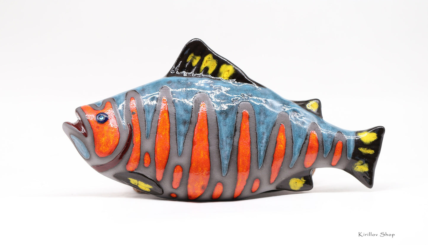 Handmade Ceramic Fish Sculpture – Made to Order