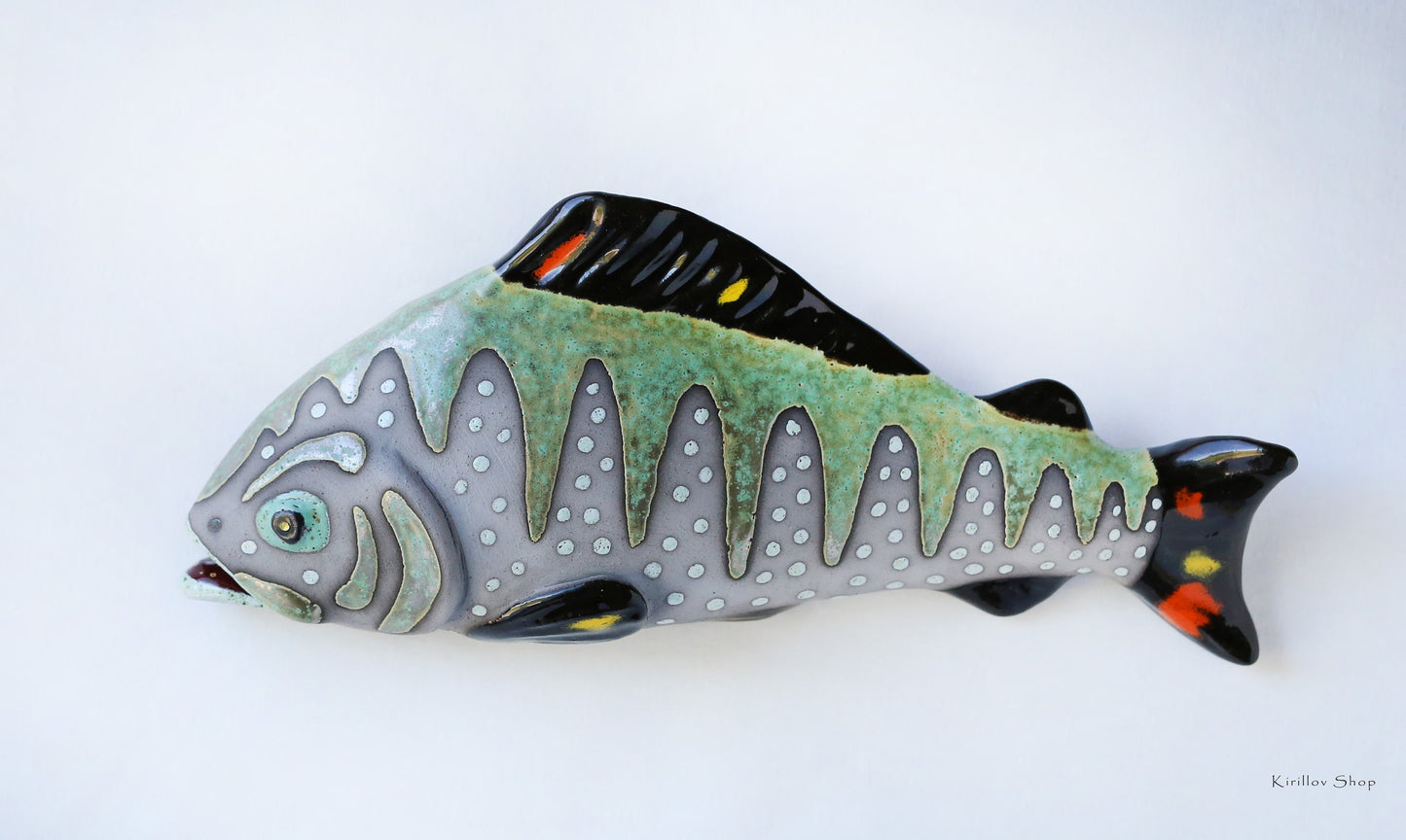 Ceramic Fish Wall Decor, Handmade Art, Fisherman Gift, Home Decor, MADE TO ORDER