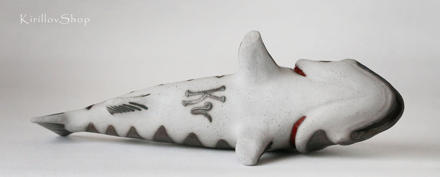 Fish Art Sculpture Ceramic Modern Figurine Table Sculpture Handmade Unique Gift MADE TO ORDER