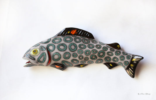 Ceramic Fish Wall Decor, Handmade Art, Fisherman Gift, Home Decor, MADE TO ORDER