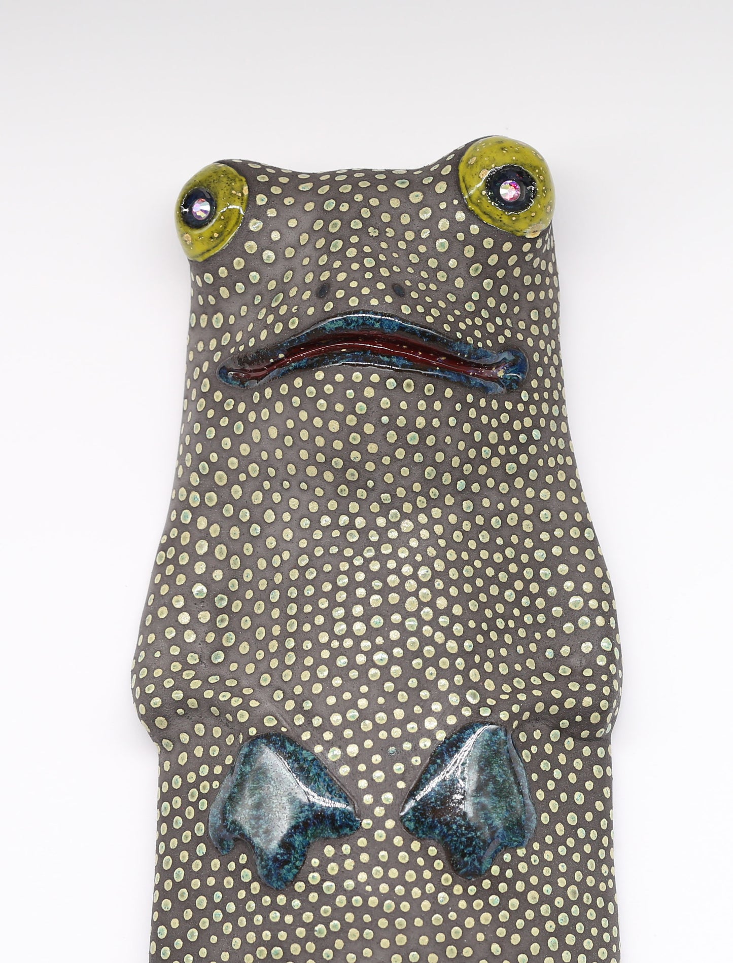 Ceramic Frog Wall Hanging | Eco-style Decor | Original Gift for Nature Lovers | Handmade Hanging Decor| Frog Wall Art