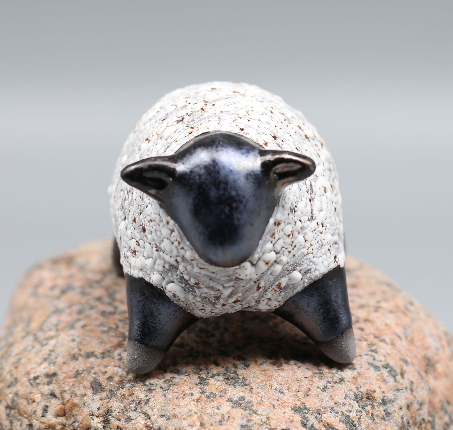 Handmade Ceramic Sheep Figurine – Clay Animal Sculpture, Cute Home Decor, Unique Gift