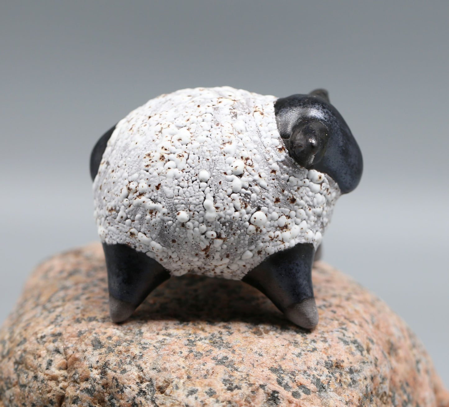 Handmade Ceramic Sheep Figurine – Clay Animal Sculpture, Cute Home Decor, Unique Gift