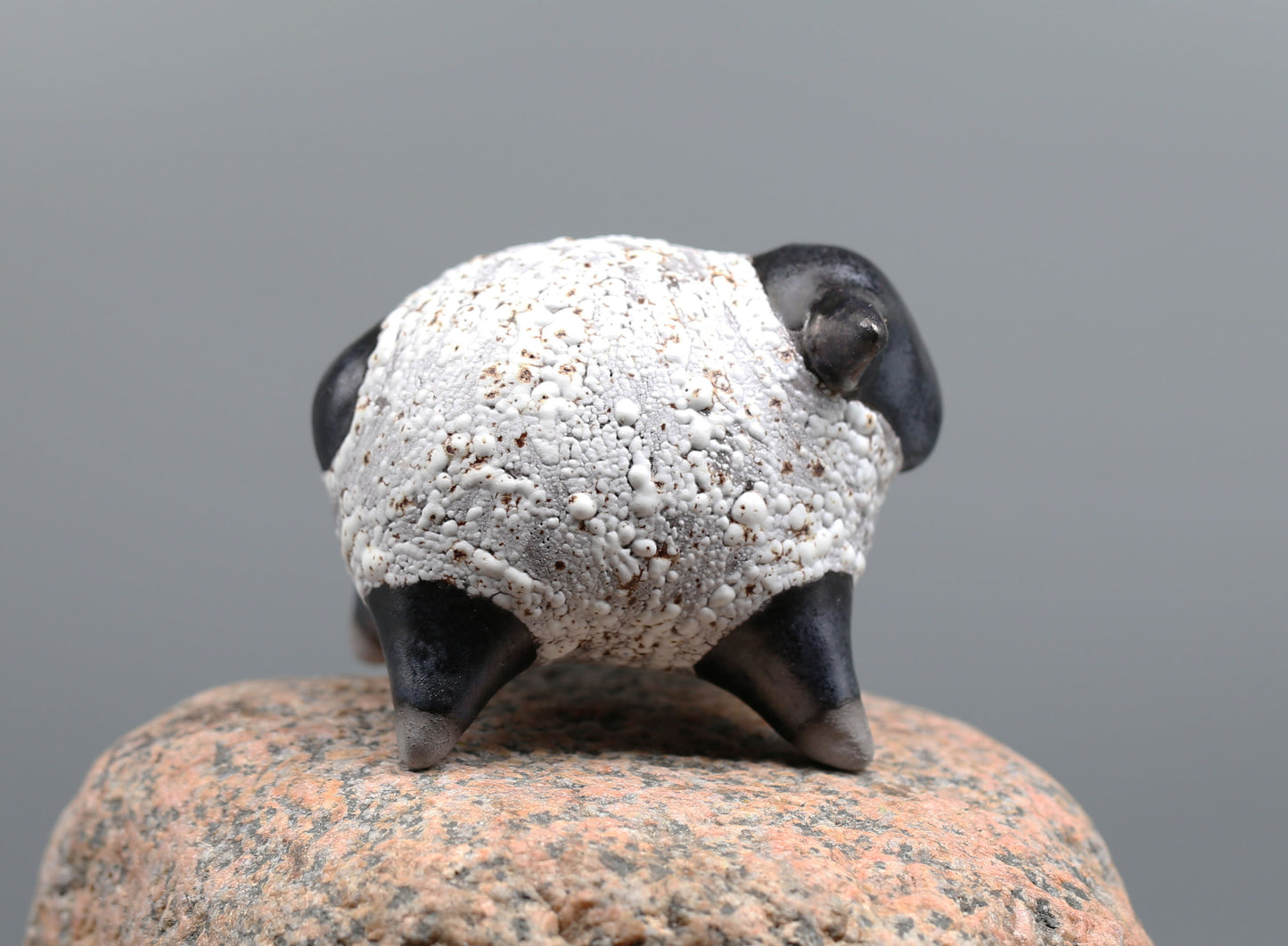 Handmade Ceramic Sheep Figurine – Clay Animal Sculpture, Cute Home Decor, Unique Gift