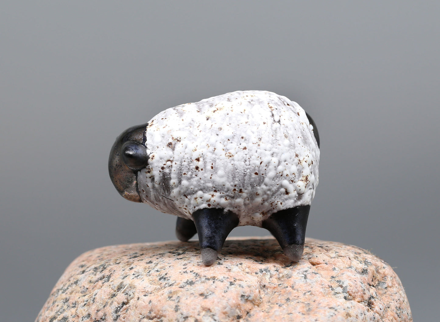 Handmade Ceramic Sheep Figurine – Unique Artisan Craft