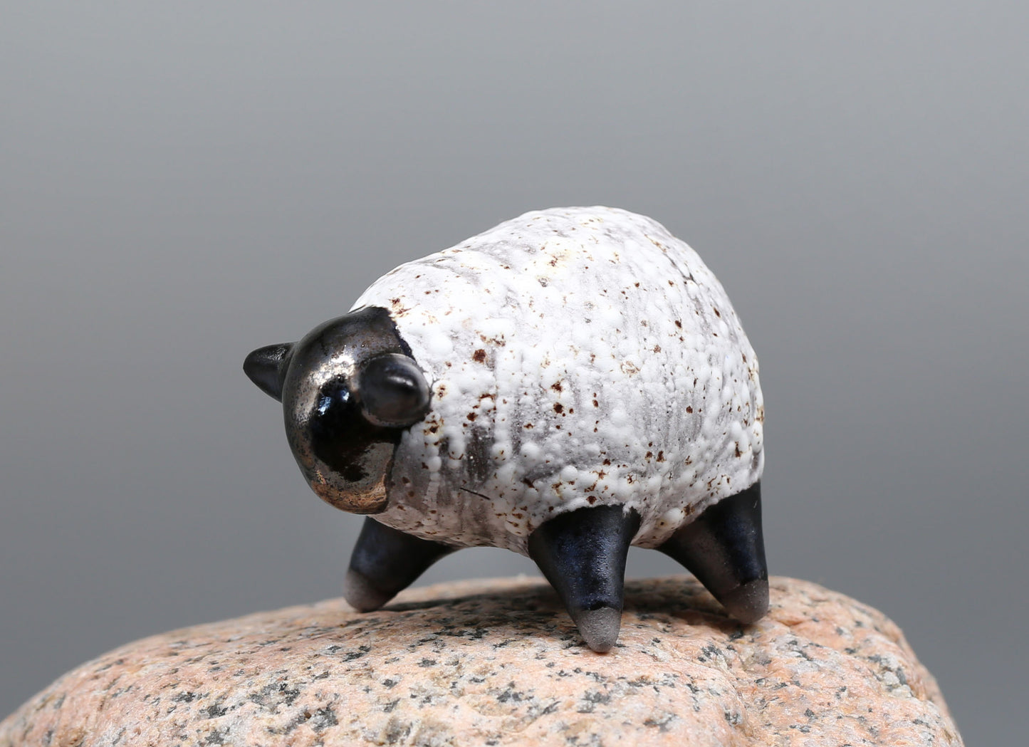 Handmade Ceramic Sheep Figurine – Unique Artisan Craft