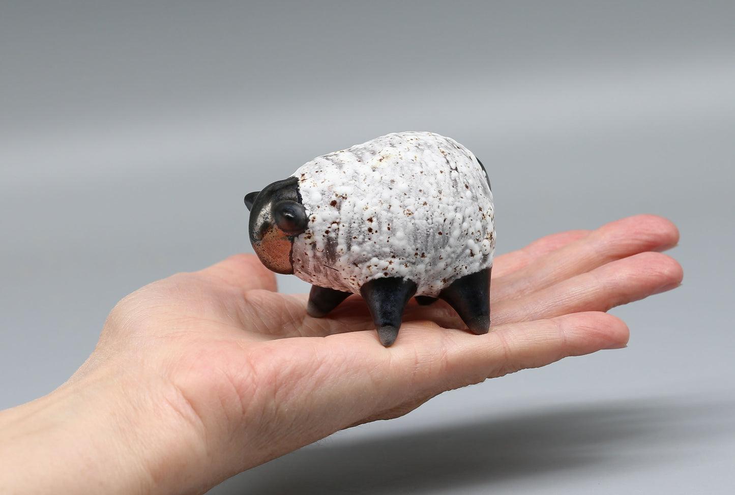 Handmade Ceramic Sheep Figurine – Unique Artisan Craft