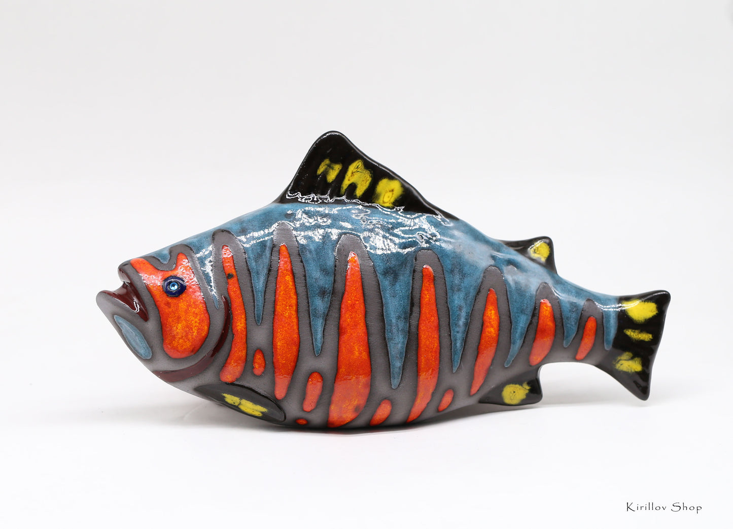 Ceramic fish wall decor, Handmade, Fisherman gift, Home decor