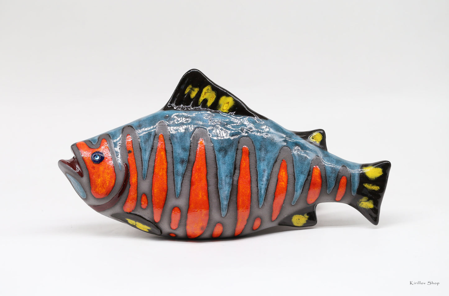 Ceramic fish wall decor, Handmade, Fisherman gift, Home decor