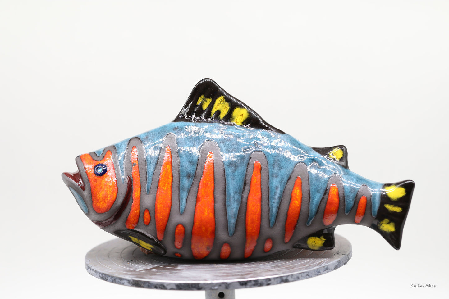 Ceramic fish wall decor, Handmade, Fisherman gift, Home decor