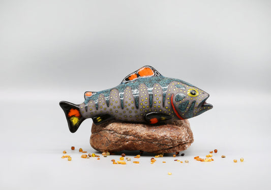 Ceramic fish wall decor, Handmade, Fisherman's gift, Home decor, Clay Art