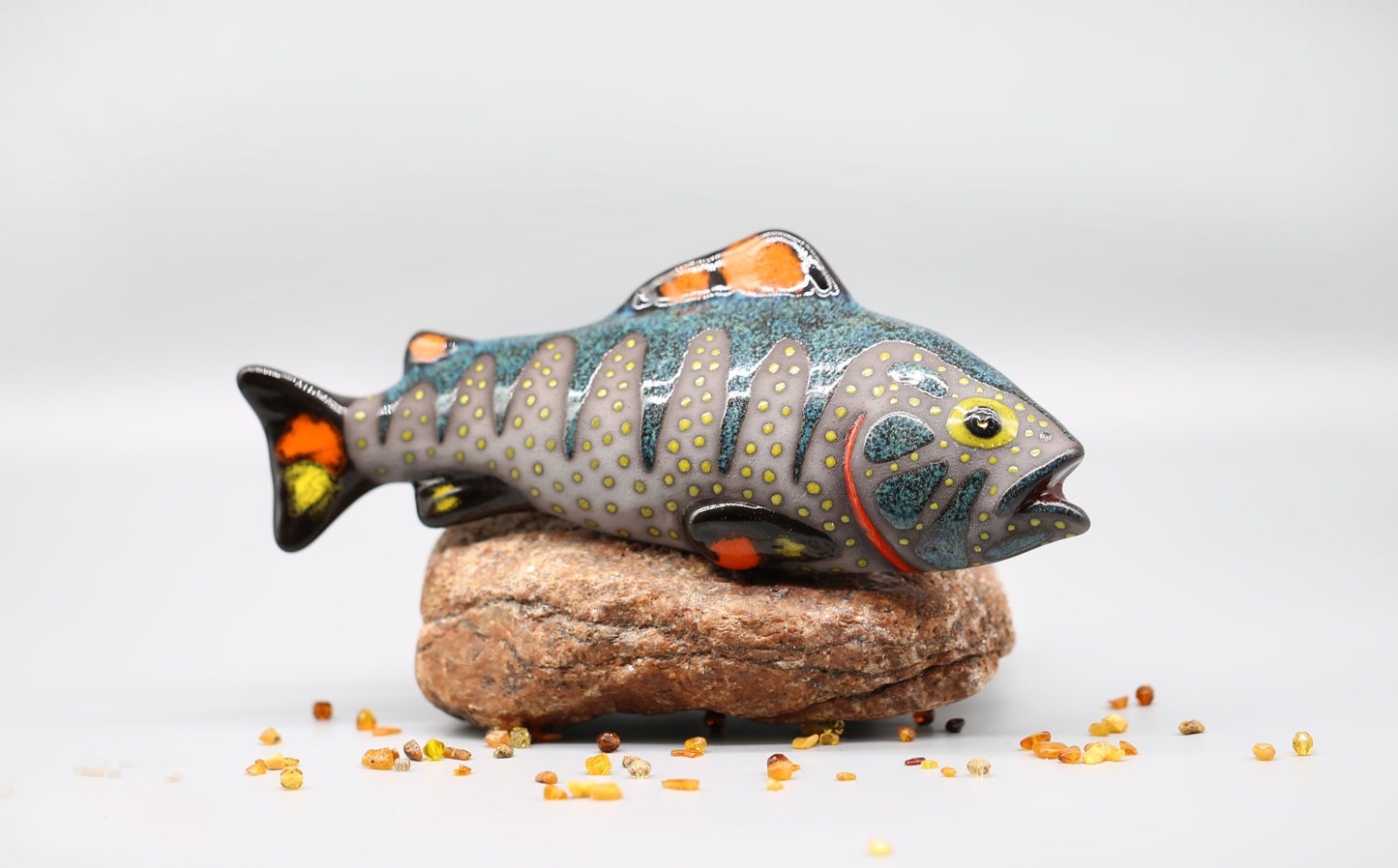 Ceramic fish wall decor, Handmade, Fisherman's gift, Home decor, Clay Art