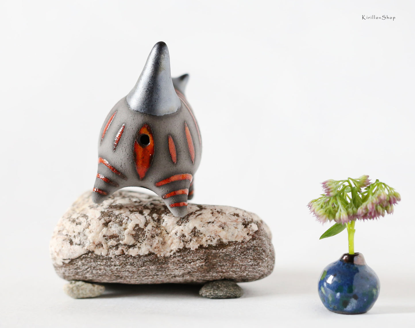 Ceramic Art Sculpture "Little Cat"