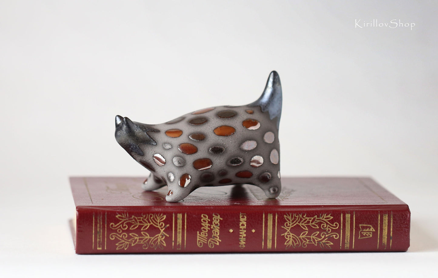 Cat Sculpture Small Ceramic Figurine Handmade  Table Decoration Unique Gift MADE TO ORDER