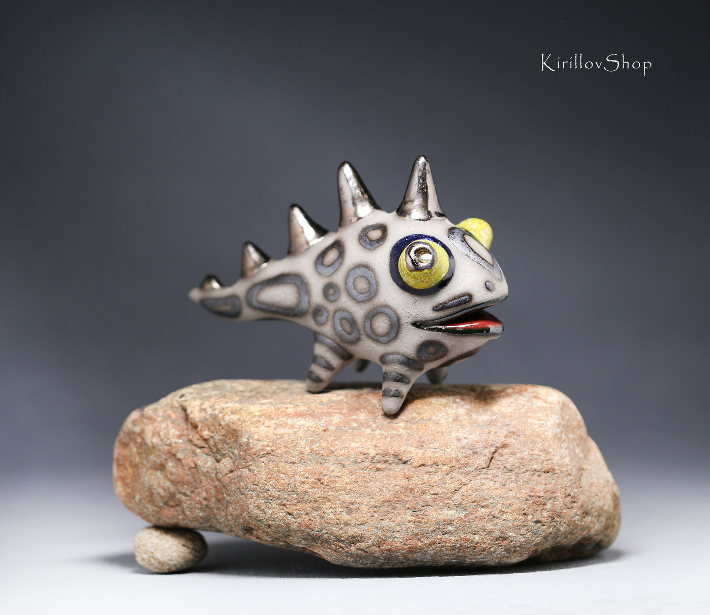 Ceramic Table Sculpture: Handmade Fantasy Creature Figurine