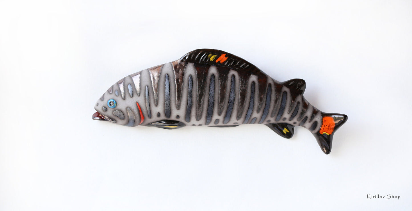 Fish Wall Decoration, Handmade Ceramic Art, Fisherman Gift, Sea Decor, 3d Wall Art, Unique Original Artwork -  MADE TO ORDER