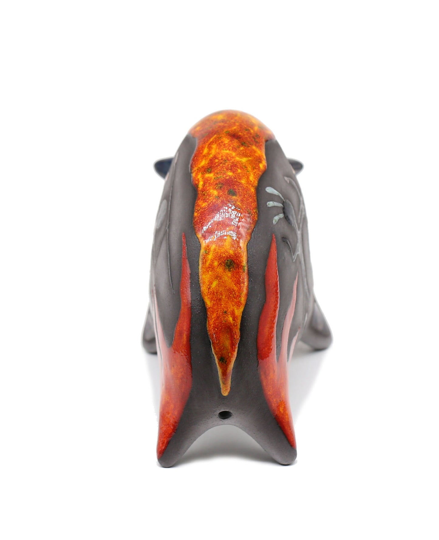 Handmade Ceramic Bull Sculpture – Modern Tabletop Art